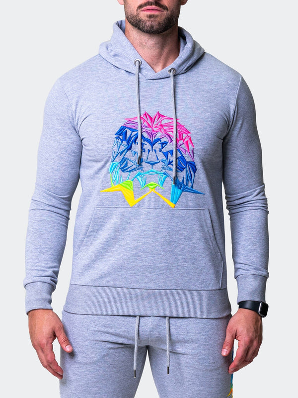 Hoodie Neon Grey