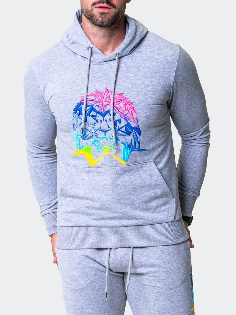 Hoodie Neon Grey