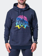 Hoodie Neon Navy View-1