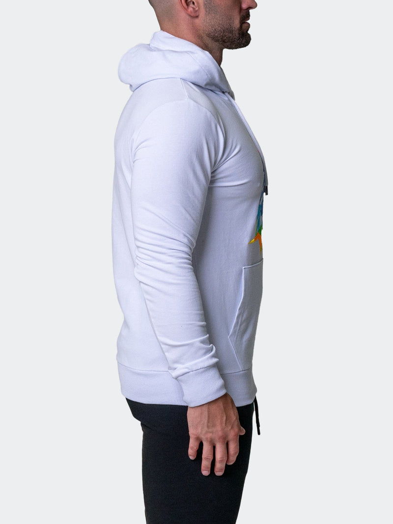 Hoodie Neon White