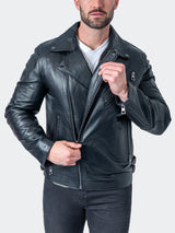 Leather Thought Black View-5