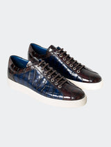 Shoe Casual Reptile Blue View-1