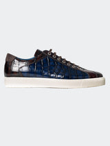 Shoe Casual Reptile Blue View-4