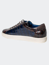 Shoe Casual Reptile Blue View-6