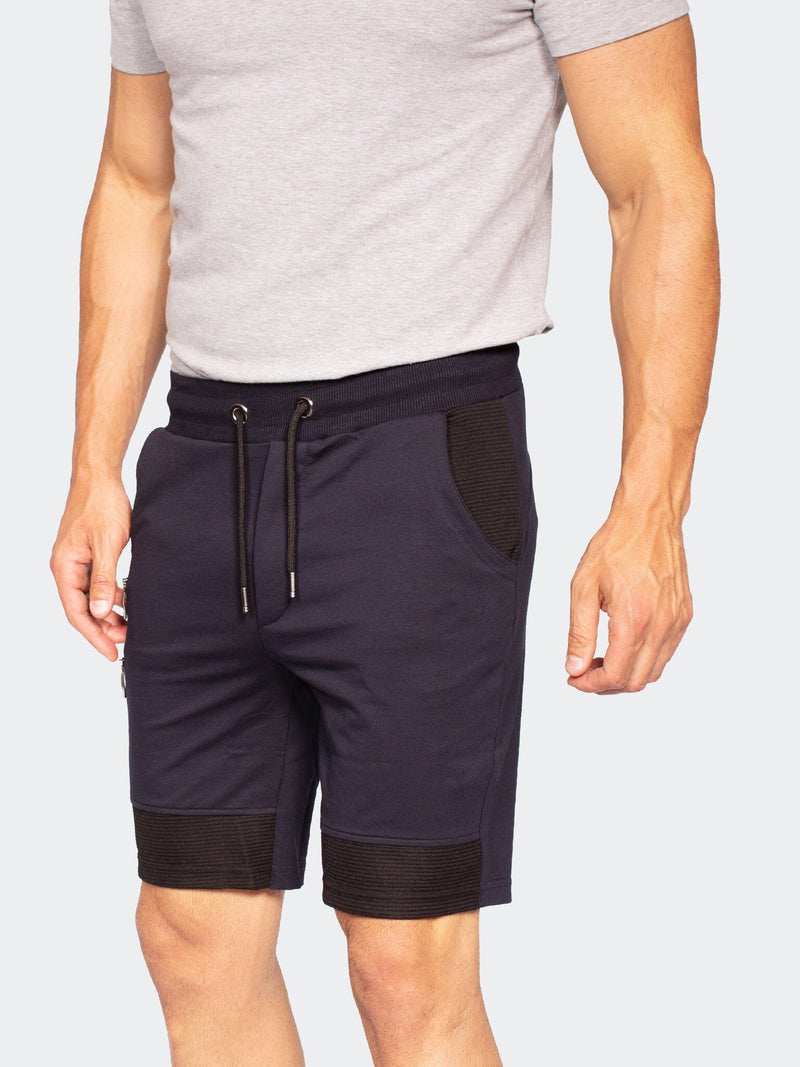 Short 2zippers Navy