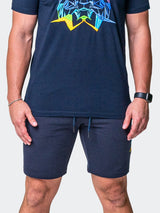 Shorts Neon Navy View-2