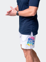 Shorts Neon White View-2