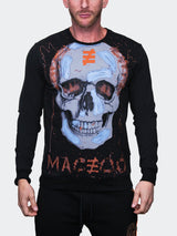 Sweater Skullpink Black View-1