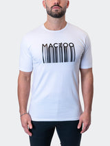 Tee Barcode White View-1