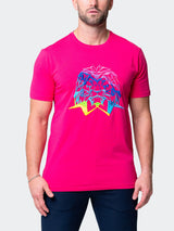 Tee Neon Fushia View-1