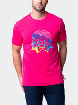 Tee Neon Fushia View-3