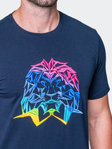 Tee Neon Navy View-5