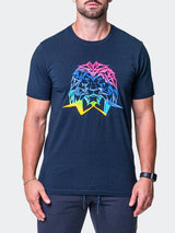 Tee Neon Navy View-2