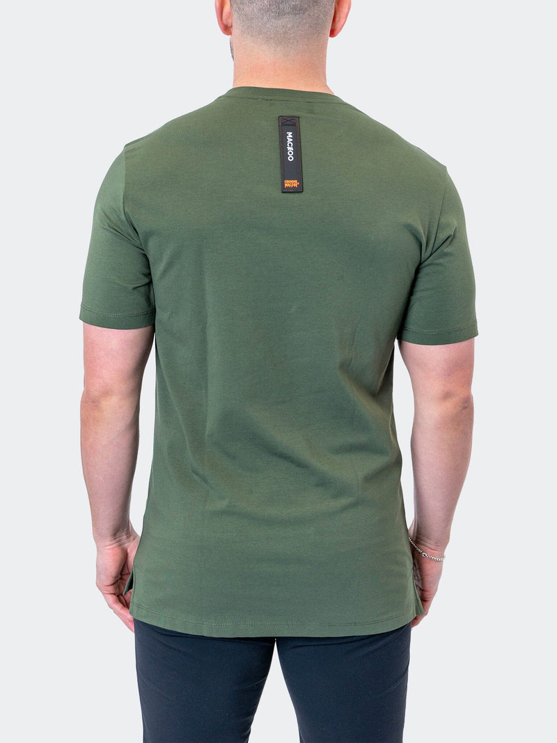 Tee ScribbleSkull ArmyGreen