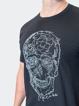 Tee ScribbleSkull Black View-2