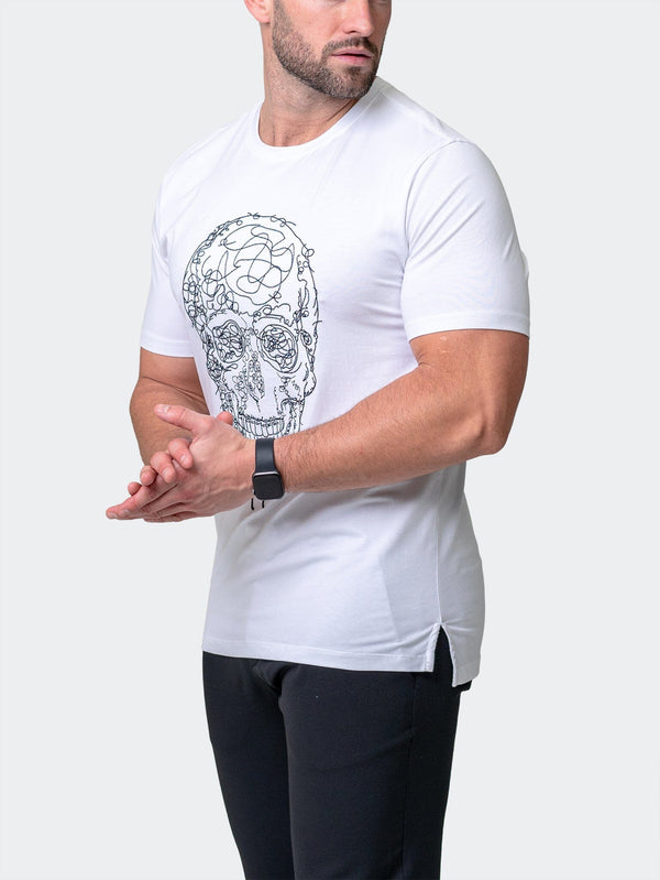 Tee ScribbleSkull White