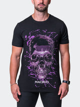 Tee SkullPurple Black View-1