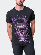 Tee SkullPurple Black View-2