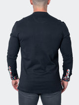 V-Neck EdisonSolidBad Black View-7