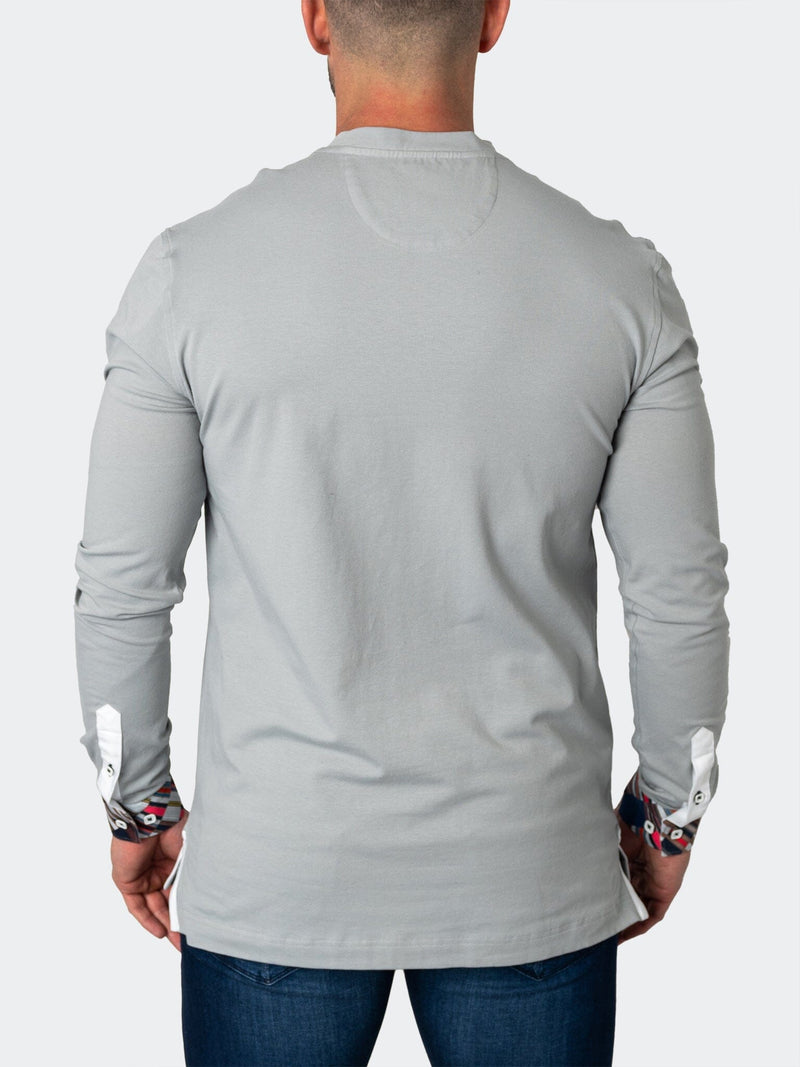 V-Neck EdisonSolidMirage Grey