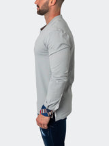 V-Neck EdisonSolidMirage Grey View-6