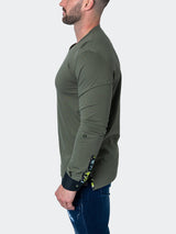 V-Neck EdisonSolidSkull Green View-5