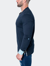 V-Neck EdisonSolidverve Blue View-5