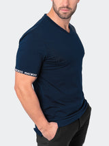 V-Neck VivaldiSleeve Blue View-5