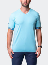 V-Neck VivaldiSolidCamoLight Blue View-1