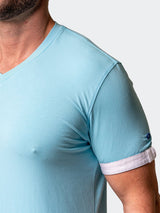 V-Neck VivaldiSolidCamoLight Blue View-6