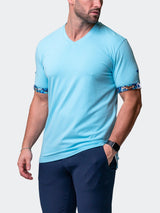 V-Neck VivaldiSolidCamoLight Blue View-7