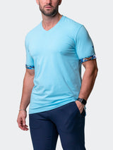 V-Neck VivaldiSolidCamoLight Blue View-8