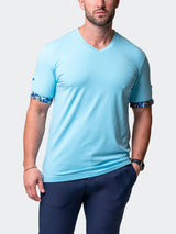 V-Neck VivaldiSolidCamoLight Blue View-9