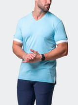 V-Neck VivaldiSolidCamoLight Blue View-2