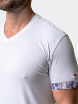 V-Neck VivaldiSolidGame White View-7