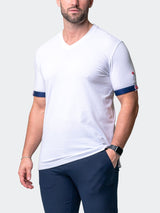 V-Neck VivaldiSolidGame White View-8