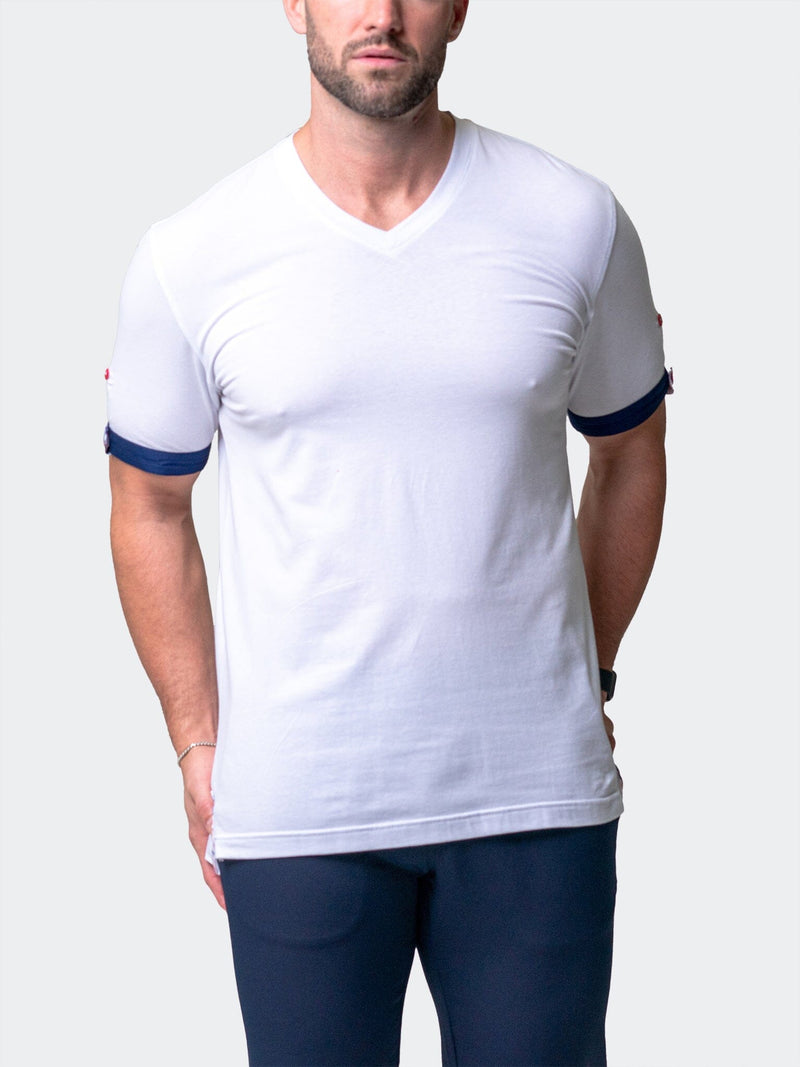 V-Neck VivaldiSolidGame White