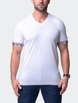 V-Neck VivaldiSolidGame White View-3