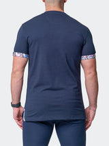 V-Neck VivaldiSolidMonkey Blue View-2