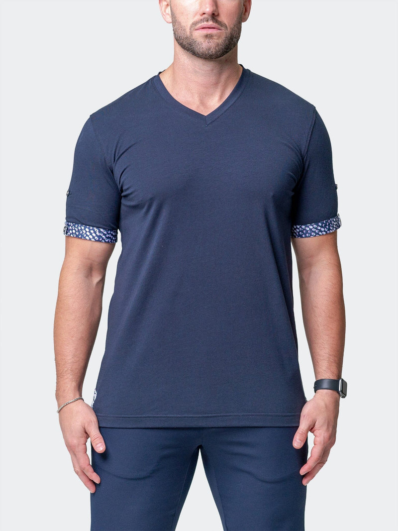 V-Neck VivaldiSolidMonkey Blue