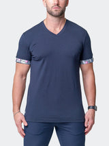 V-Neck VivaldiSolidMonkey Blue View-1