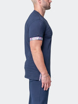 V-Neck VivaldiSolidMonkey Blue View-6