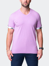 V-Neck VivaldiSolidPeace Purple View-4