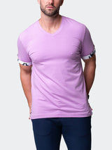 V-Neck VivaldiSolidPeace Purple View-5