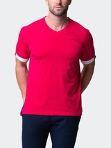 V-Neck VivaldiSolidSkullFuschia Pink View-10