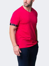 V-Neck VivaldiSolidSkullFuschia Pink View-4