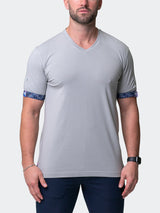 V-Neck VivaldiSolidSkull Grey View-8