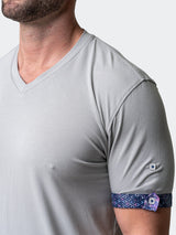 V-Neck VivaldiSolidSkull Grey View-1