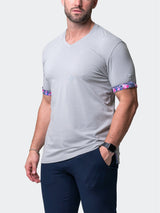 V-Neck VivaldiSolidSkull Grey View-6