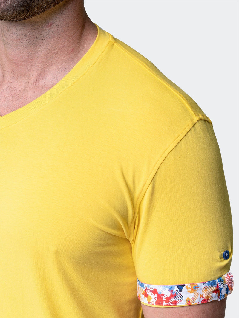 V-Neck VivaldiSolidSplash Yellow